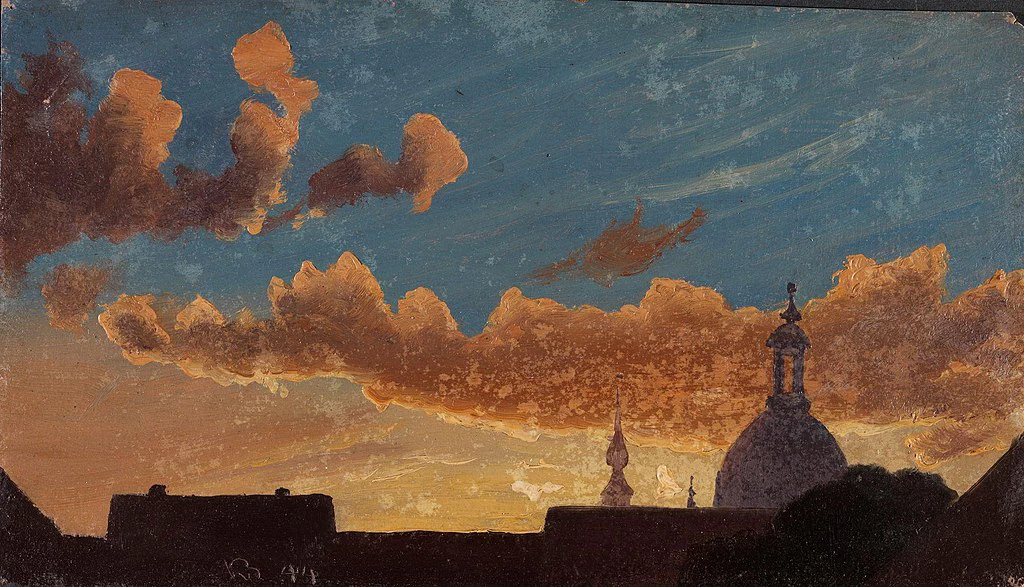Cielo serale su Dresda - National Museum of Art, Architecture and Design